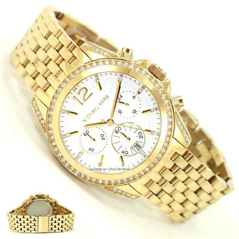 michael kors uhr gold mit strass